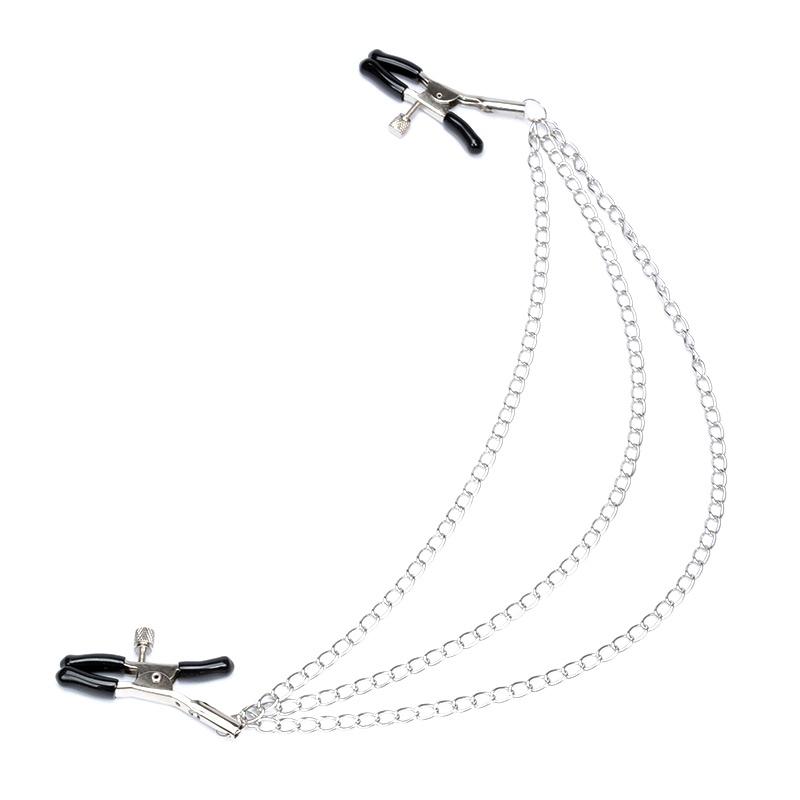 Multiple Colors Nipple Clip With Chain Stimulator Accessories Clitoris Clamps Slave Adult Games Body Clamps Bondage Nipple