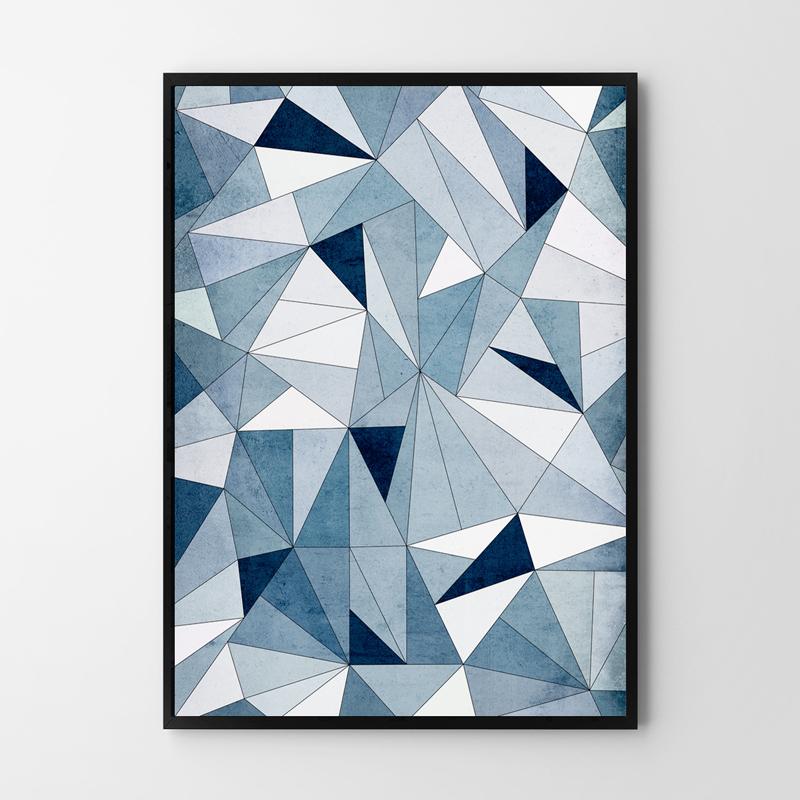 Poster Triangles Abstract Geometry