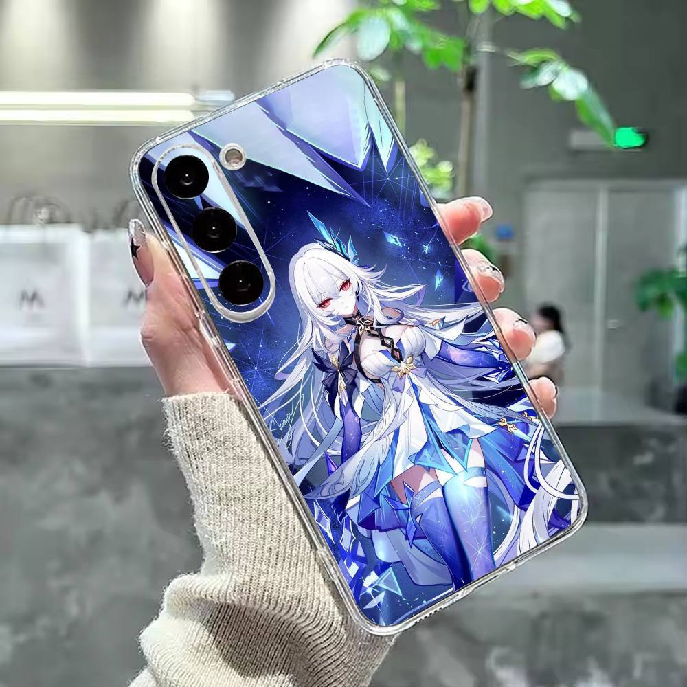 G-Genshin Impact S-Skirk Phone Case For Samsung Galaxy A91,80,73,72 ,71,53,52,32 ,31,22,21s,20,Transparent Case