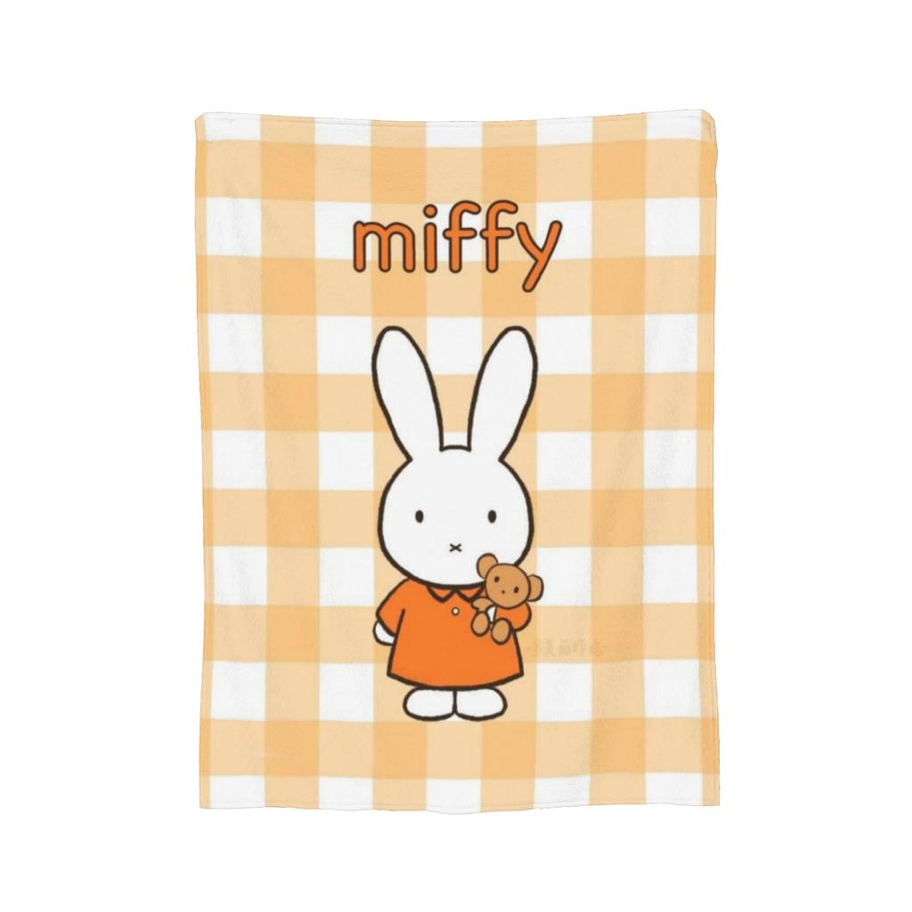M-Miffys Cute Rabbit Blanket Multiple Sizes Warm Cozy Fluffy  Throw Blankets for Sofa Couch and Bed