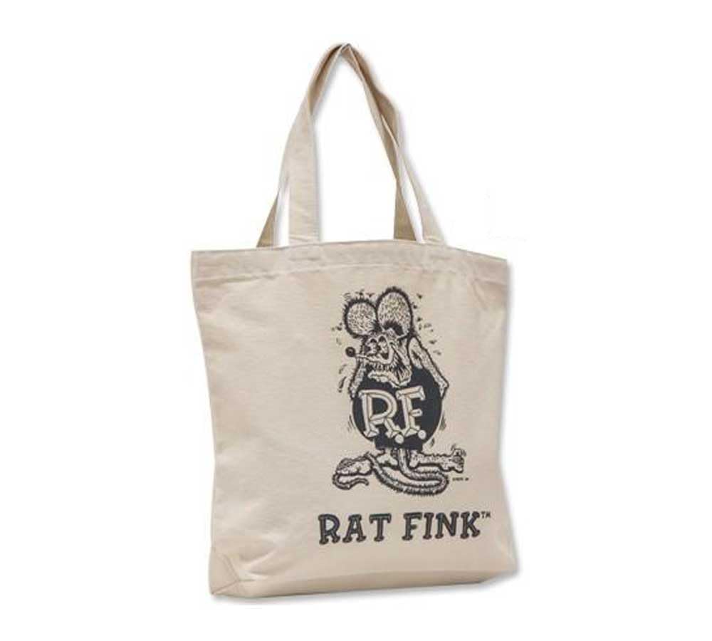 

Rat Fink New Color Tote Bag Natural [MOONEYES] BG-RAF416NT-MON