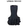 UR 2026 Women's Sleeveless Plaid Cake Skirt Mini Dress