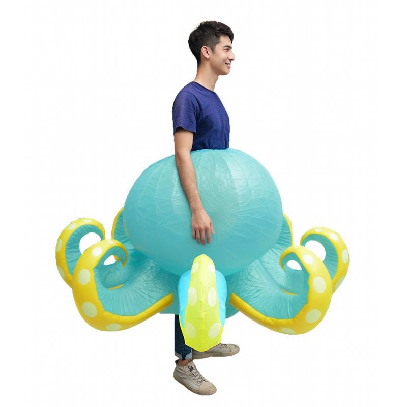 Half-body Octopus Inflatable Costume, for Adults