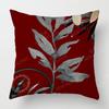 Leaf Personalized Design Red Cushion Cover Home Decor Throw Pillow Cover Living Room Sofa Decoration