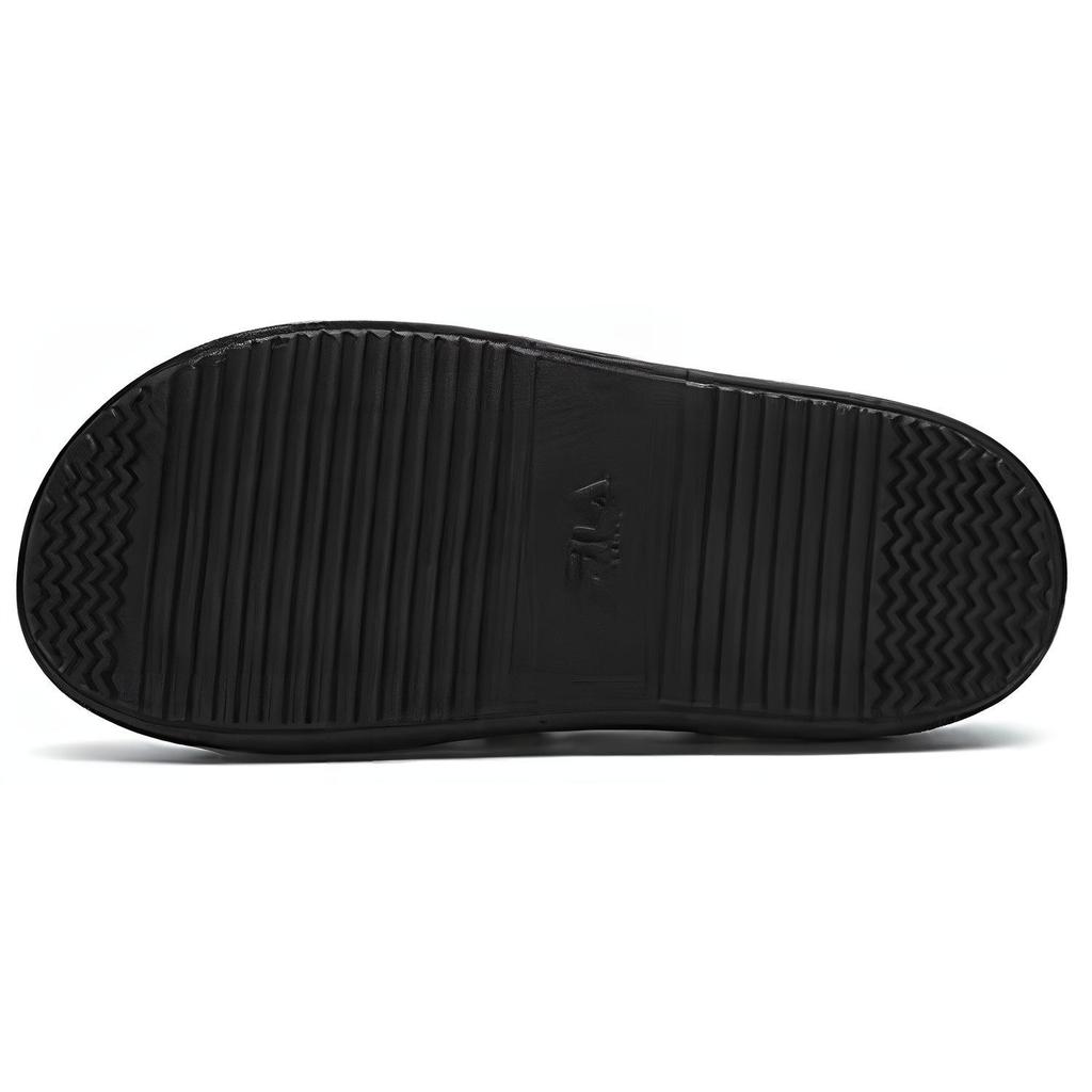 Fila Churro Casual Cómodo Suela Gruesa Sandalias de Playa Sandalias de Mujer Blanco Negro F12W421404FSB