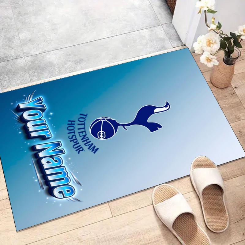 T-Tottenham Hotspur Design Area Rug Personalized Name- Non-Slip, Soft & Cozy Floor Mat for Living Room, Office - Indoor/Outdoor Carpet