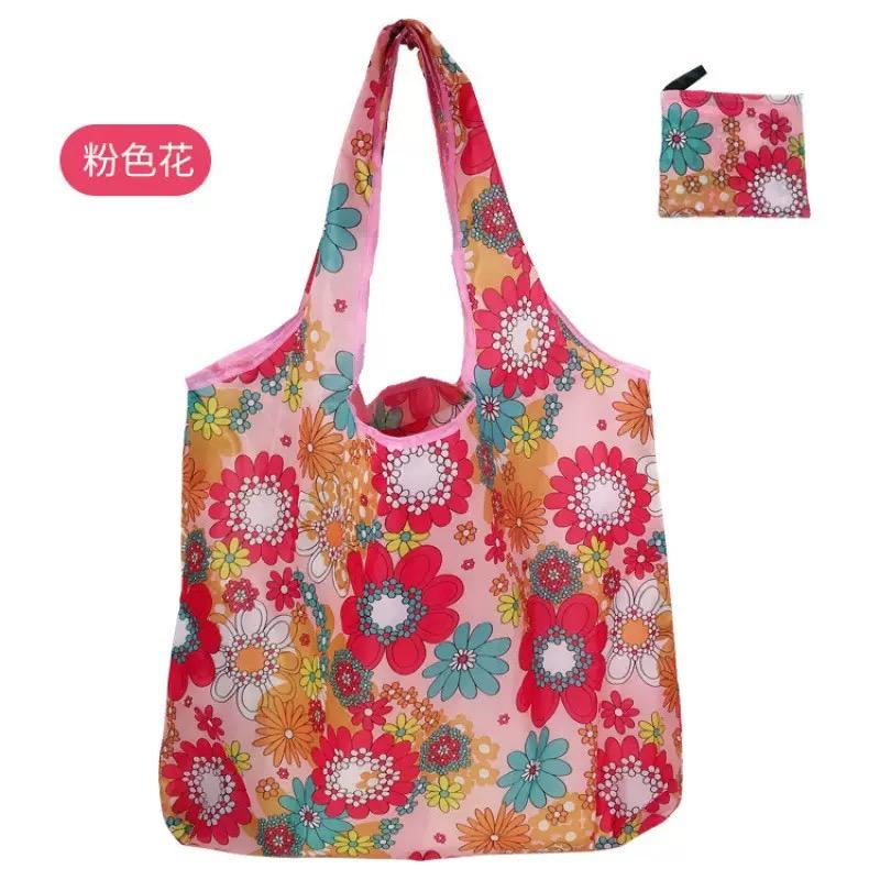 Reusable Shopping Bags Foldable Grocery Totes withZipper Carry Pouch