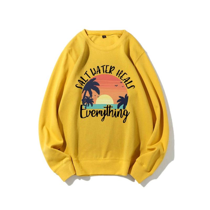Saltwater Heals Everything Unisex Hoodie - Printed Polyester