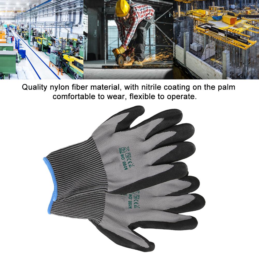 Arbeitshandschuhe Nylon Arbeitshandschuhe Abriebfest Schnittfest Schutz Sicherheitshandschuhe