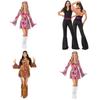 Set Costume Cosplay Disco Retro Anni '70 Per Uomo E Donna Perfetto Per Halloween E Feste A Tema