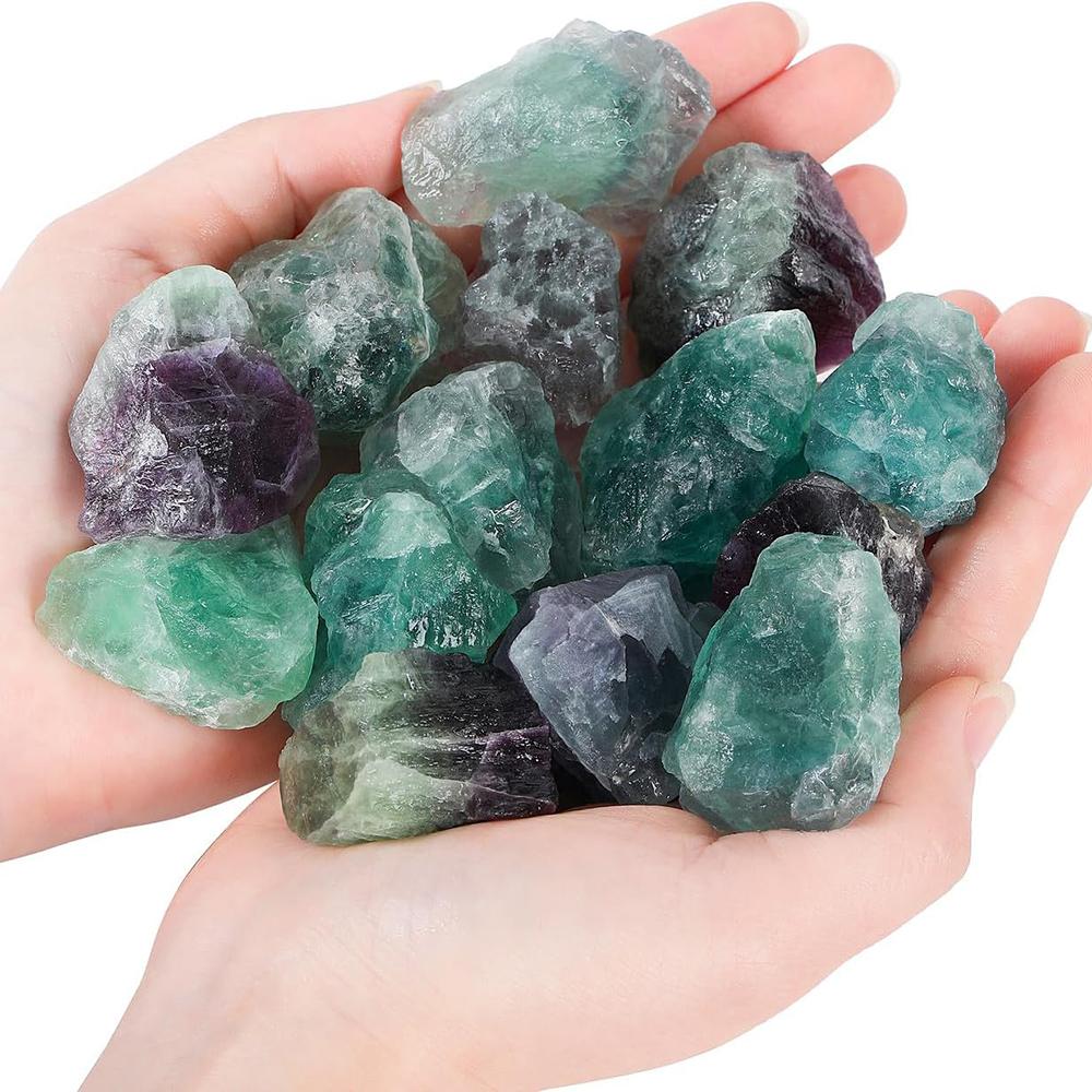 Raw Colorful Fluorite Galaxy-Like Gradient Unique Texture Dreamy Collectible