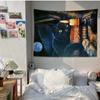 Black Cat Tapestry Office Living Room Tapestry Home Wall Decoration Tapestry