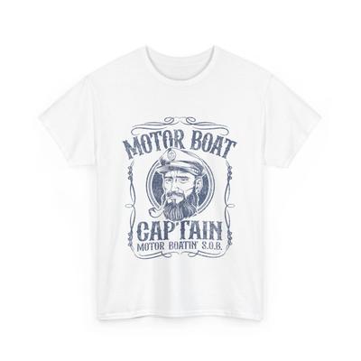 Motorboot Kapitän Lustig Ponton Bootfahren Motorbootfahren See T-Shirt