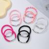 """WWJD"" Buchstaben Polymer Clay Perlen Armband Set": Europäischer/Amerikanischer Stil, 10er-Set Dankbarkeits-Glaubensarmbänder.