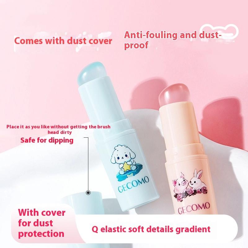 Silicone Lip Brush Small Round Head Smudge Brushes Dust-Proof Covered Lip Brush Multifunctional Lipstick Concealer Makeup Tools