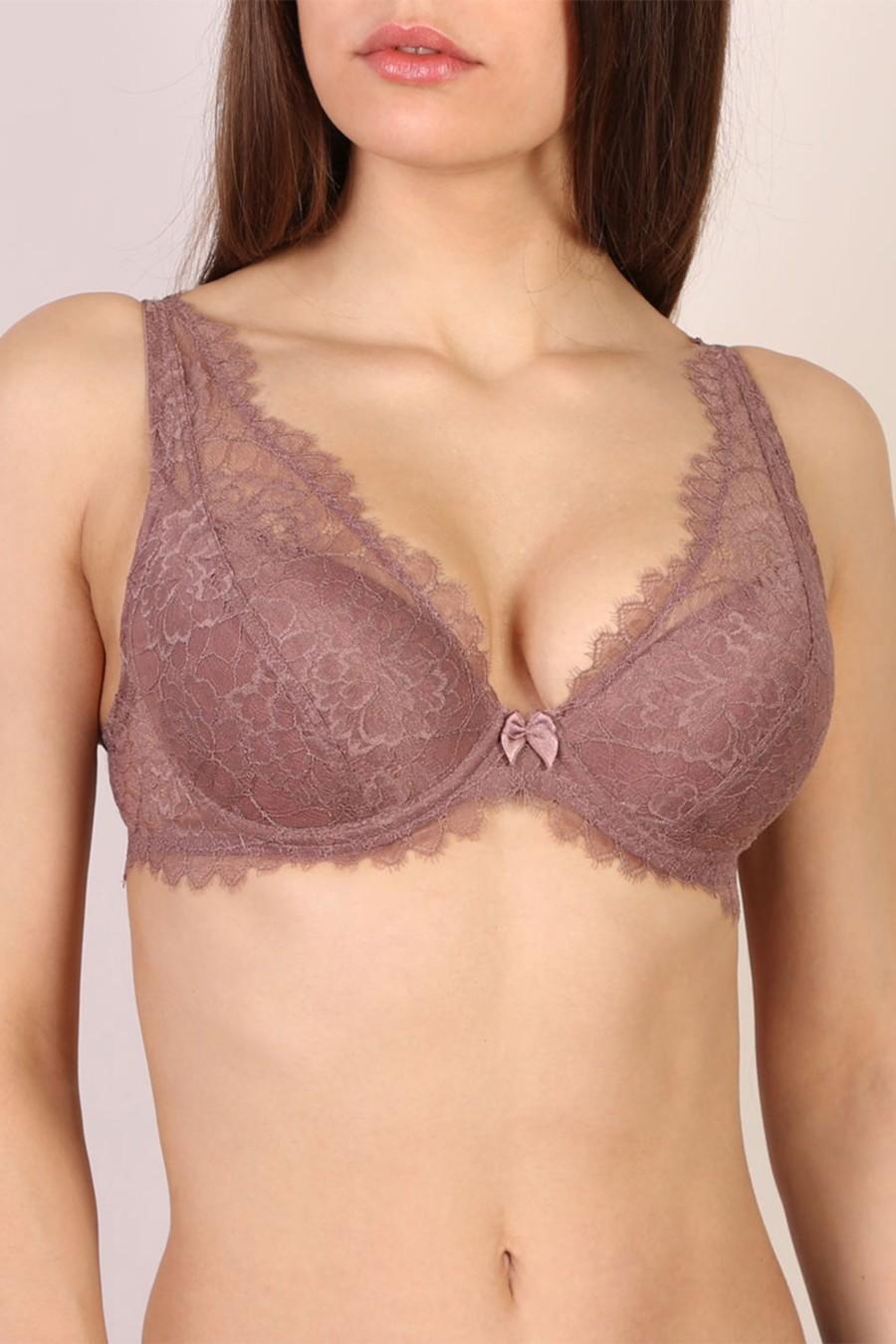 

Бюстгальтер з ущільненої чашкою Orhideja (74667) 80C brown-nose кольору