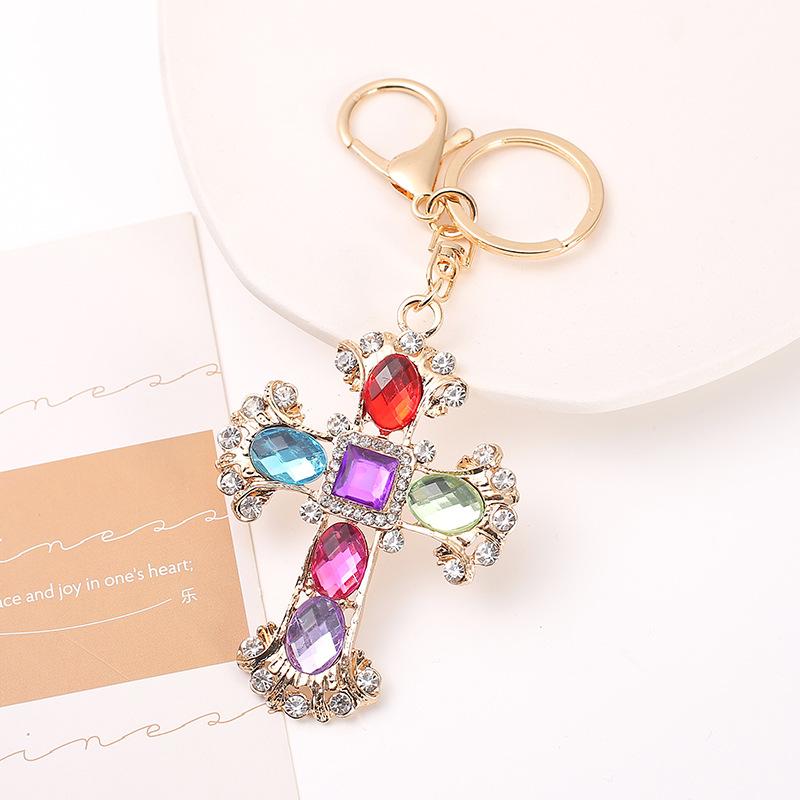Fashion Creative Pendant Cross Keychain Car Bag Pendant Small Gift