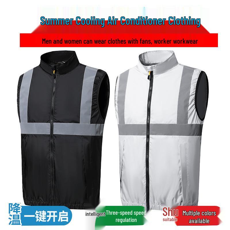 Summer Cooling Fan Vest for Outdoor Heatstroke Prevention