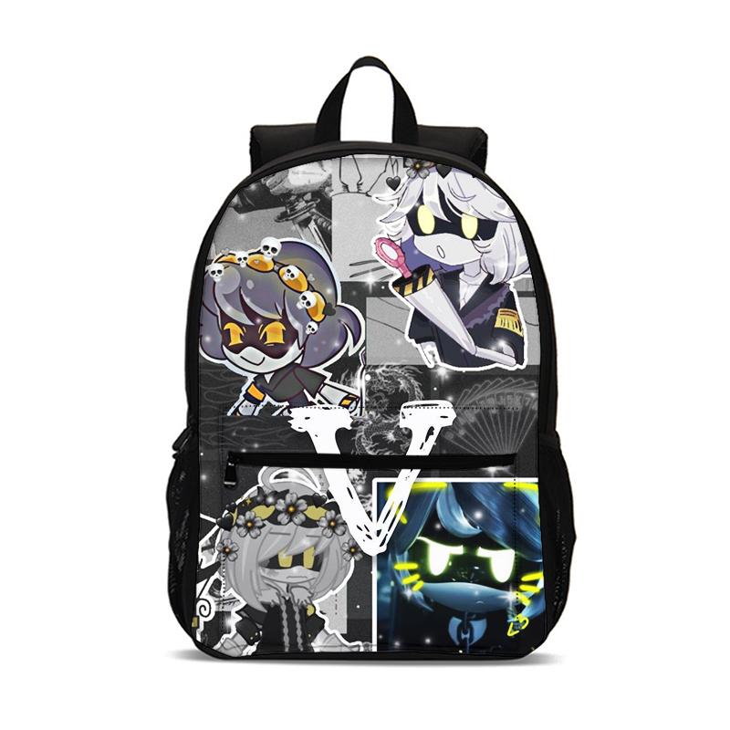 Murder Drones Cartoon Kids Mochila 47cm/18.5inch Large Capacity Backpack School Supplies School Bag for Boys Girls Best Gift