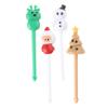 4Pcs Toothpick Fruit Sign Set Colorful Animal Fruit Food Sign Toothpicks for Cake Dessert Cartoon Dessert Fruit Picks