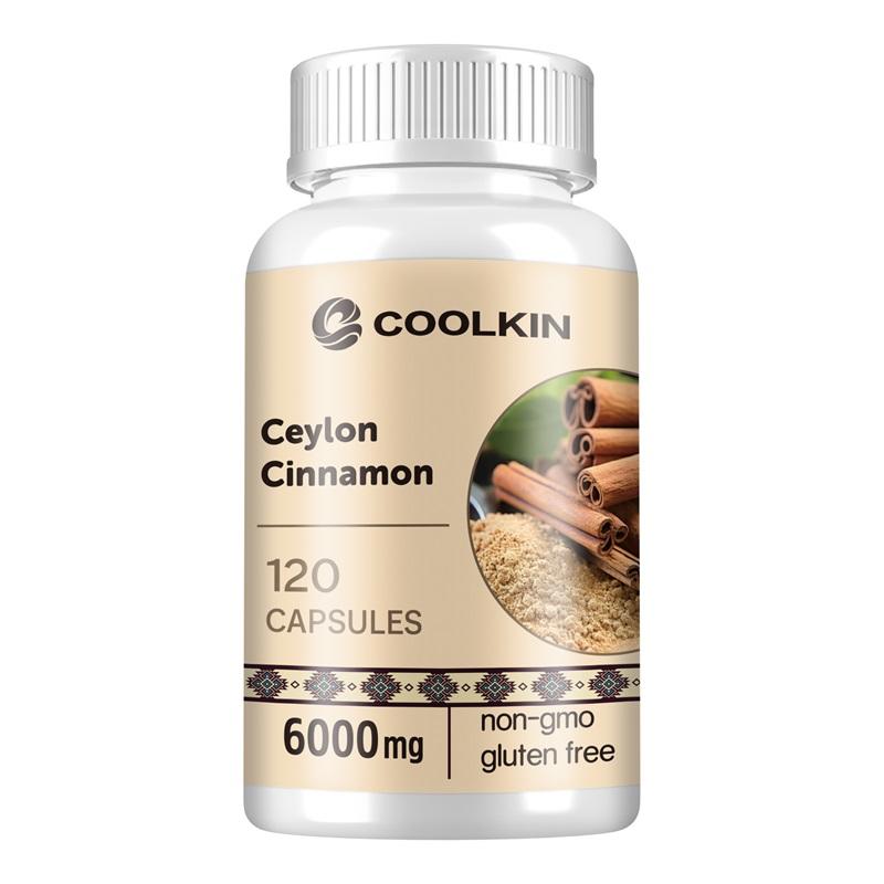 

Ceylon Cinnamon Capsules, 100% Natural, Gluten-Free, 6000 mg per Serving, Suitable for Adults 120*1