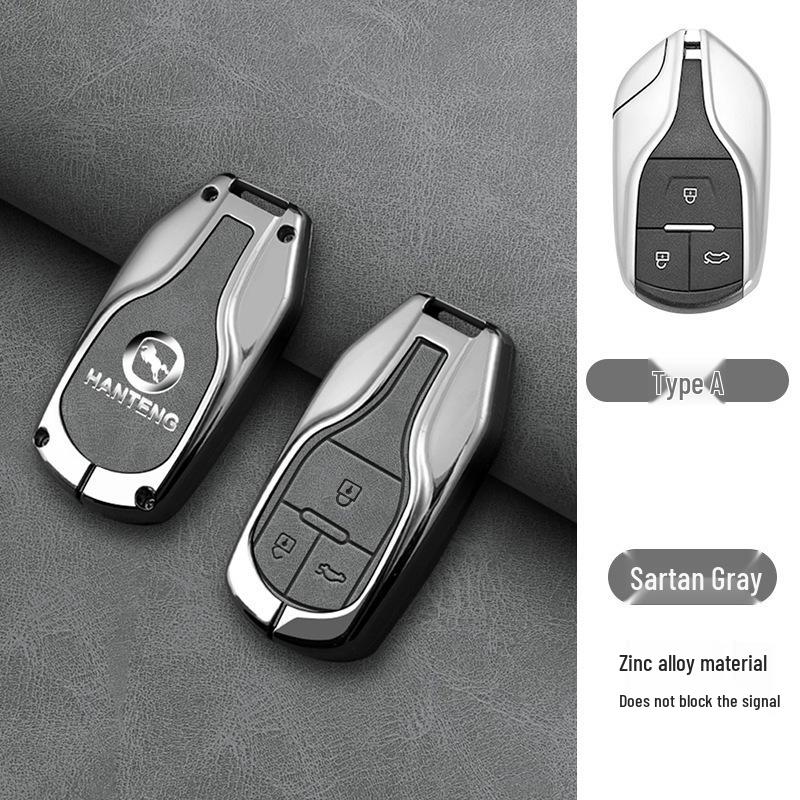 Hanteng X7S/X5 Car Key Case 2018: High-End Metal Key Cover & Remote Control Shell with Buckle