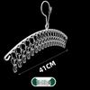 Multifunctional Stainless Steel Drying Rack with Sock Clips and Clothes Pegs