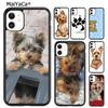 Yorkshire Terrier Dog Paw Print Phone Case For iPhone 17 Air 16 15 14 Plus 12 13 Pro Max Shell Cover Coque