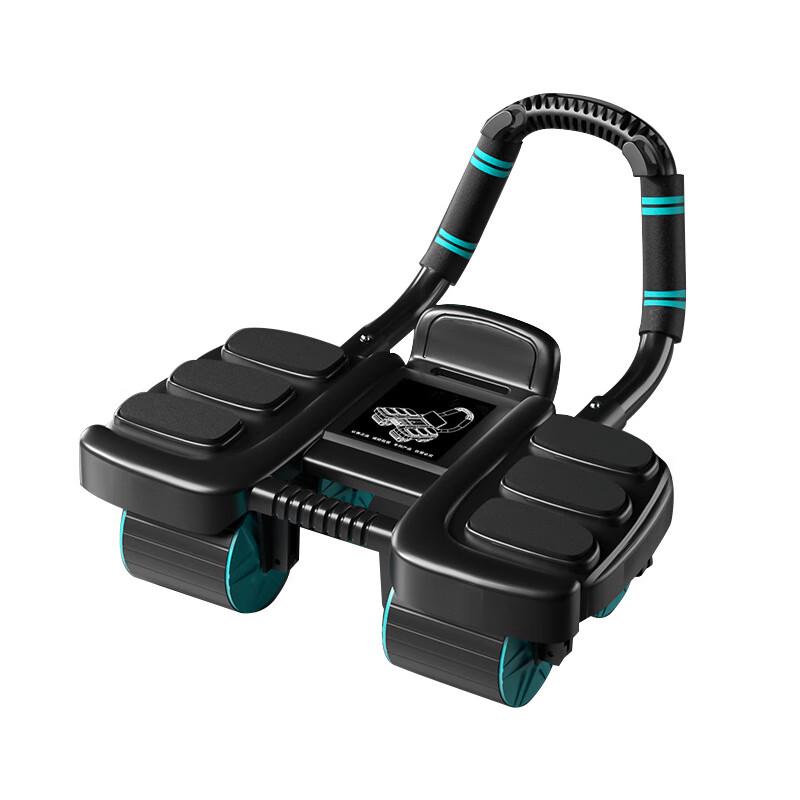 Four-Wheel Abdominal Roller with Six Elbow Supports