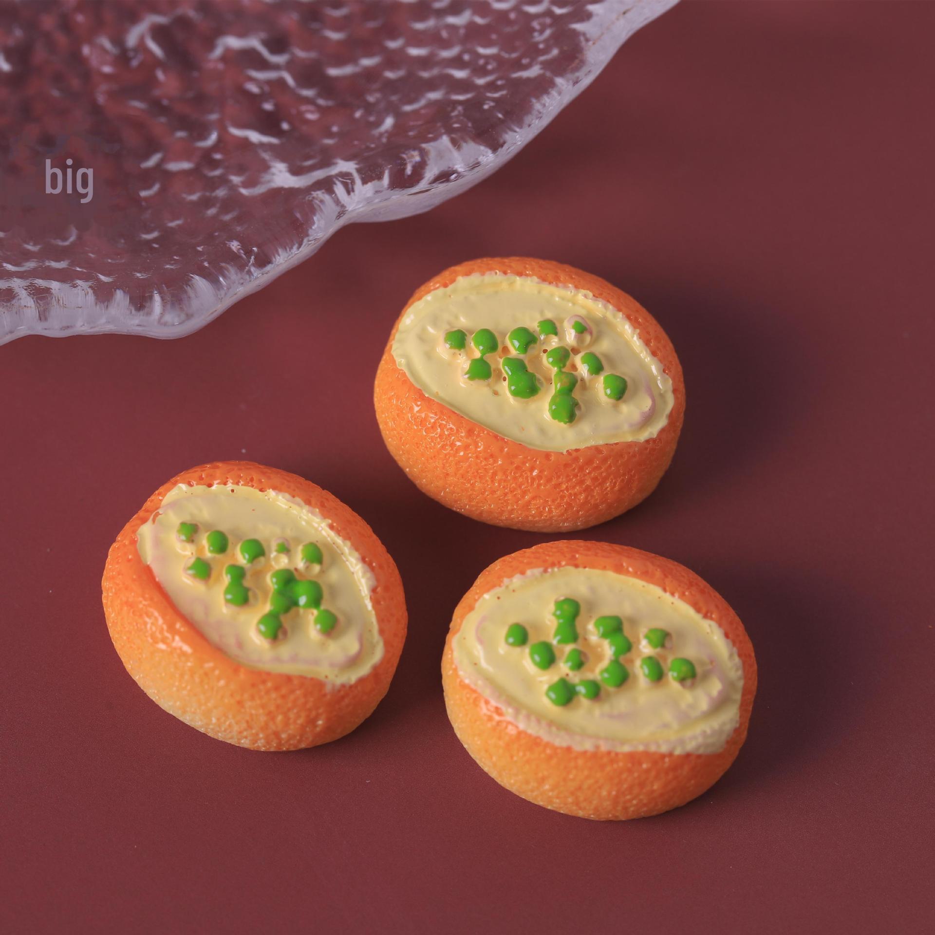 

Дитячий DIY Брелок-підвіска у вигляді кремового хліба, торта - Аксесуари для рукоділля з полімерної смоли About 2.0cm x 2.5cm