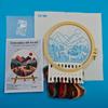 1set Spring/Summer Mountain and Sea Series Embroidery DIY Material Kit, including tools, suitable for beginners. Hand embroidery fabric materials.