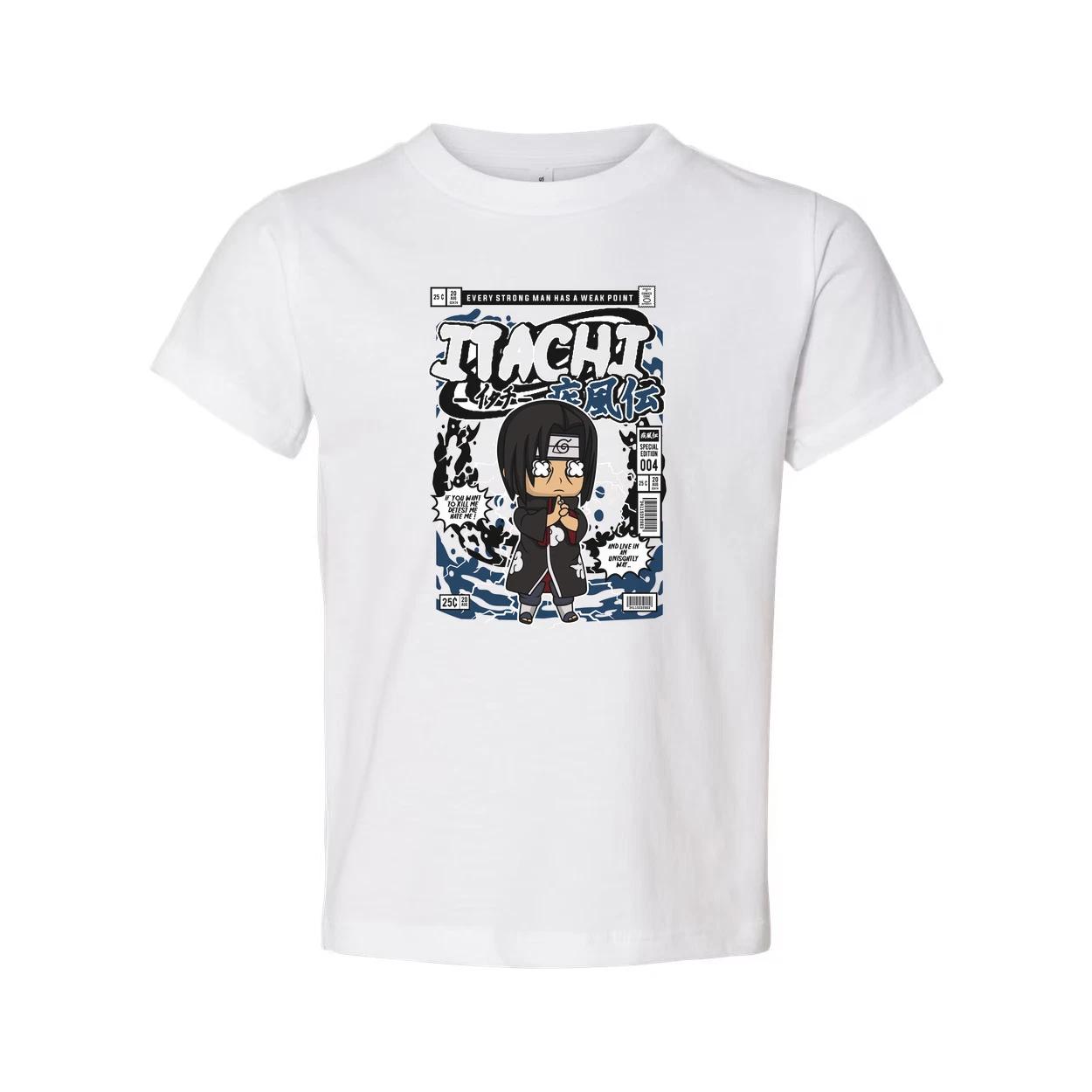 Itachi Uchiha Chibi Manga Print Unisex T Shirt Anime Graphic Tee For Naruto Fans S