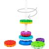 FANCY Grande Pyramide pour Bébé Jouet à Empiler 40 cm - Jouet dÉveil avec Les Engrenages Jeux Éducatifs pour Bébé Empilement et C