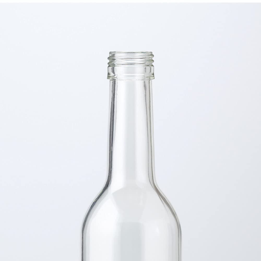 Slim Glass Wine Bottles, 500ml, Aqua Blue, Set of 3, Storage, Refillable, Made in Japan, GLASS BOTTLE BO500PGAS3