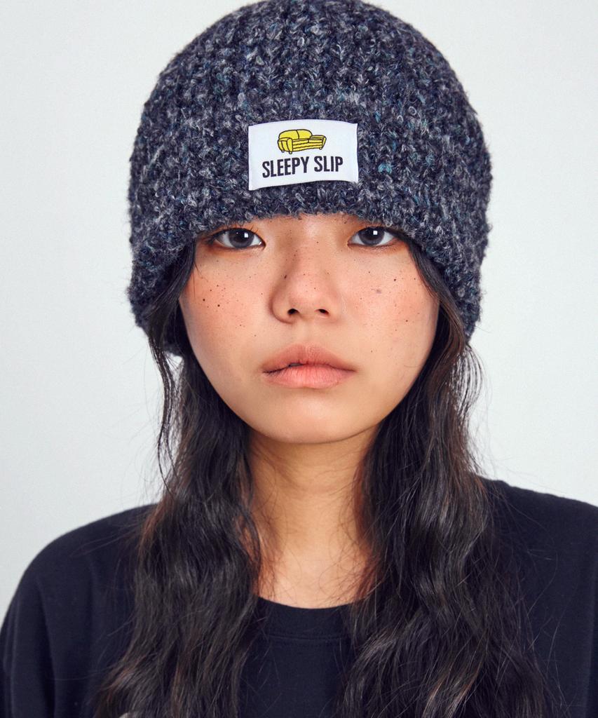 Seullipiseullib Teddy Navy Beanie