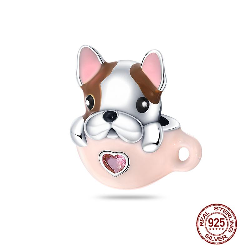 Original Charm Copper Cat Series - Cat Pendant Under The Moon Charms Fit 3Mm Original Bracelet Women Diy Fine Jewelry Gifts