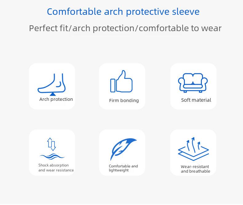 Orthopedic Arch Support Insoles with Metatarsal Pad