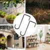 3pcs Iron Fence Hooks Durable Railing Hooks Gardening Accessories Fence Flower Groove Hooks  Home