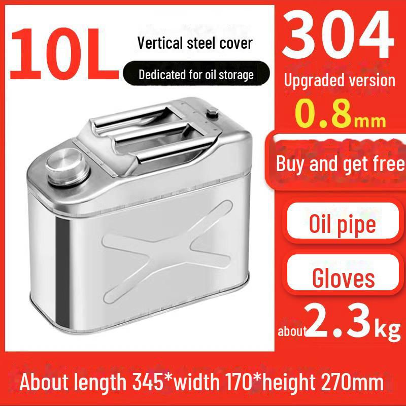 Butoaie de benzină din oțel inoxidabil 30L, 20L, 10L Rezervor de combustibil diesel