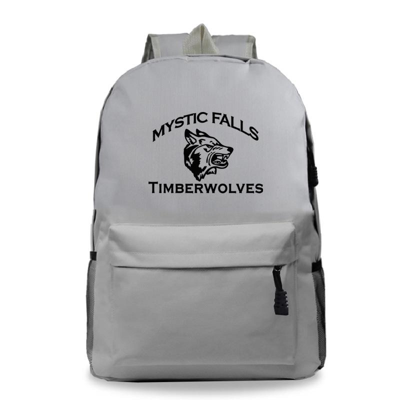 Vampire Diaries Peripheral Elementary and Secondary School Bags Grades 3-6 Casual Backpacks