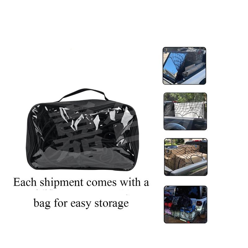 Roof luggage rack cargo net, high quality latex rope, pickup trucks, trucks can be used