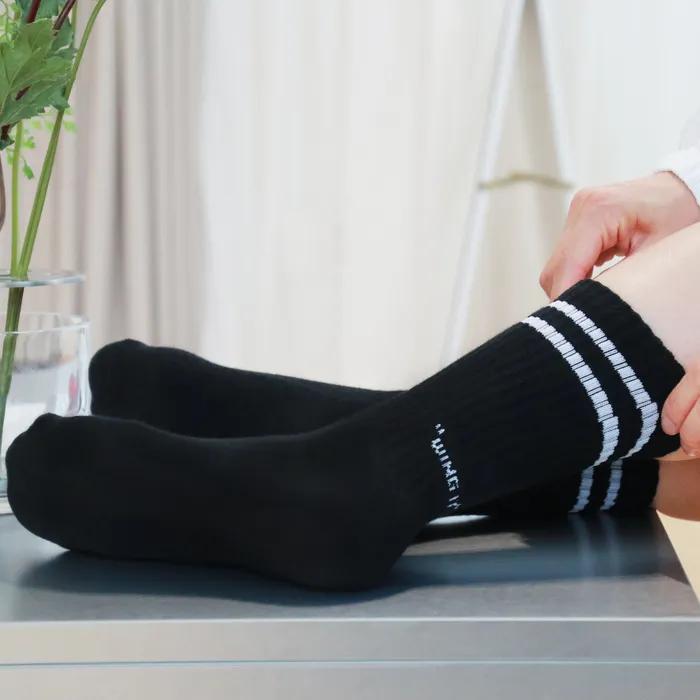 BLACK Line Sports Cushion Socks