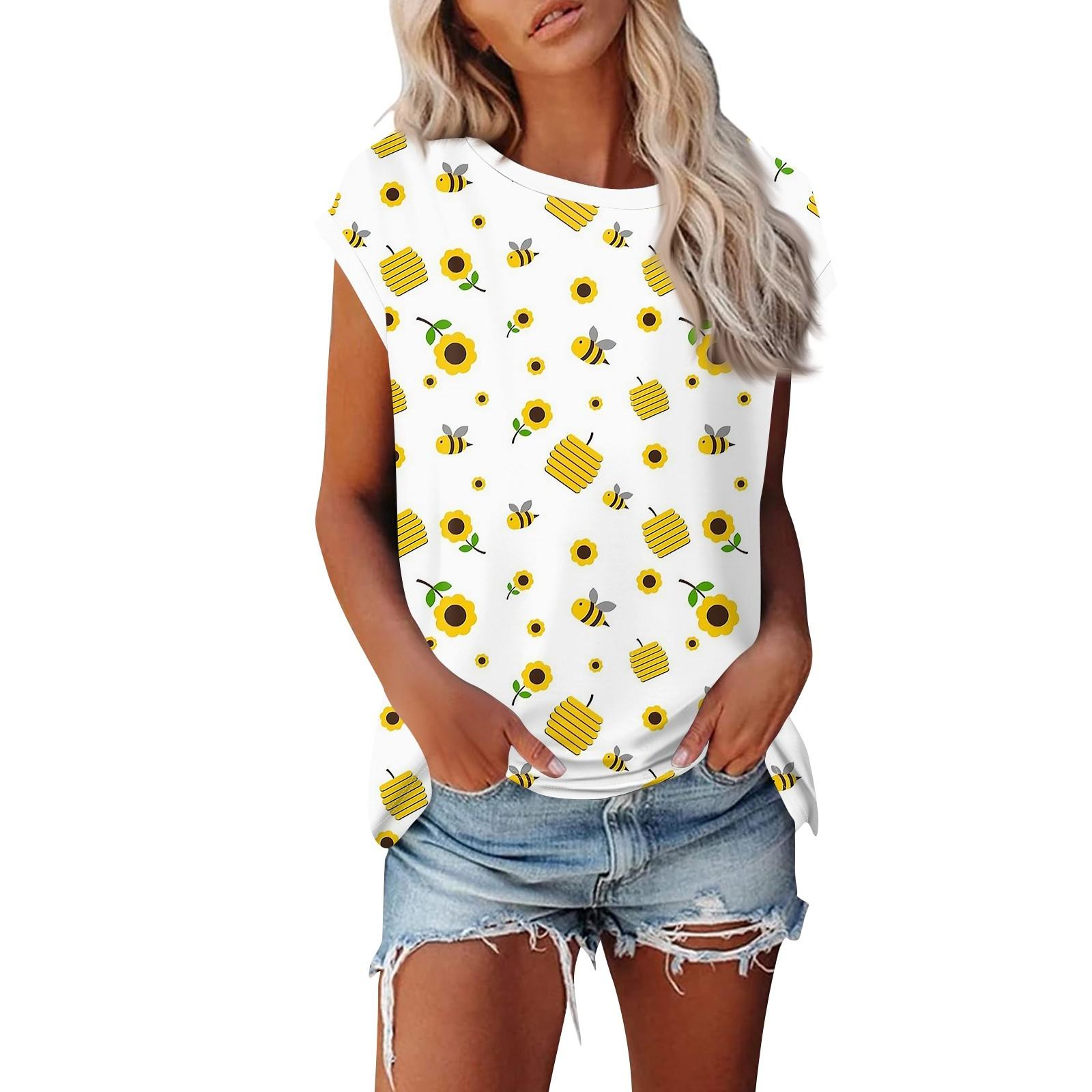 

Модная женская однотонная свободная рубашка с круглым вырезом и короткими рукавами, повседневный топ с короткими рукавами XS жёлтый