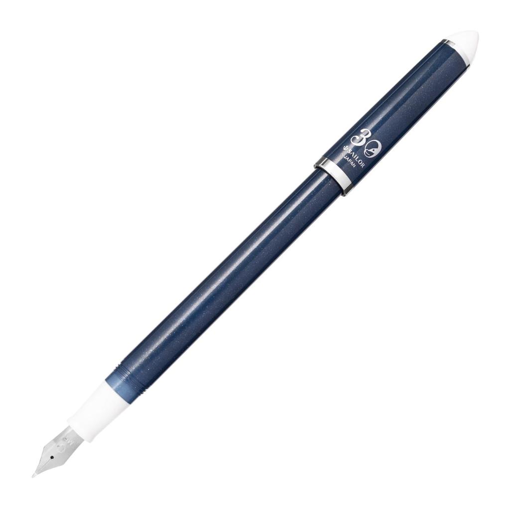 Sailor Fude de Mannen Calligraphy Fountain 30th Anniversary Reimei Pen, Edition, Blue, 40°, 10-0344-040