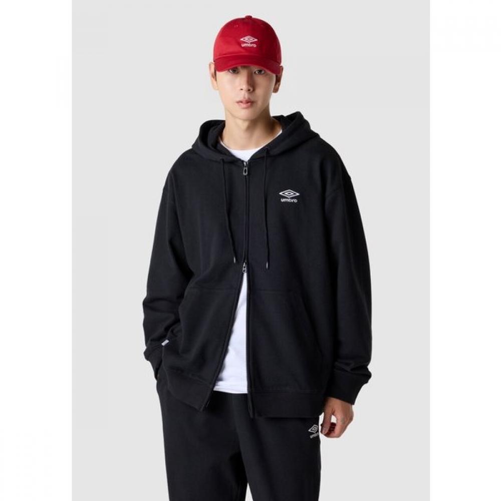 Umbro Essential Zip Up Hoodie Black Ur123cft19