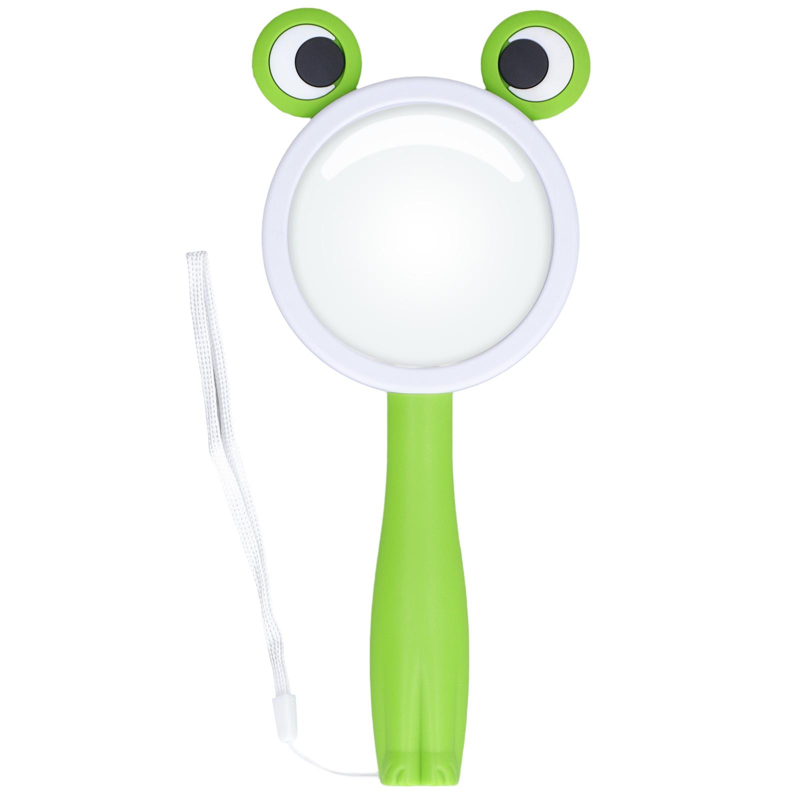 

Magnifying Glass Green Cartoon Anti Fall Holding Animal Magnifying Glass Science Experiment Toy