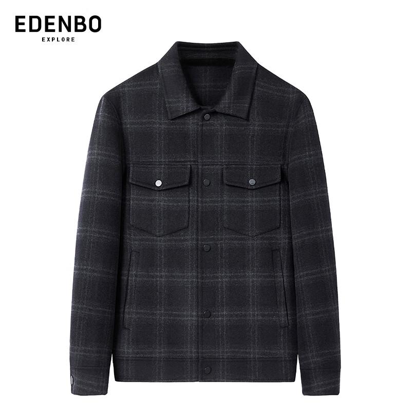 

Edenbo Men s Plaid Wool Blend Lapel Jacket 4XL (190/104A)