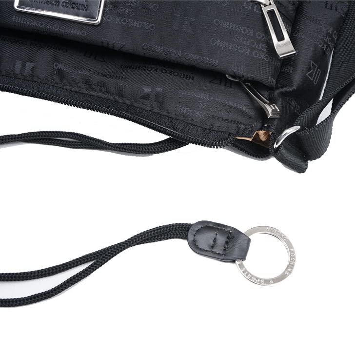 HIROKO KOSHINO SPORTS Shoulder Bag, Size S, HLD02 (Black)