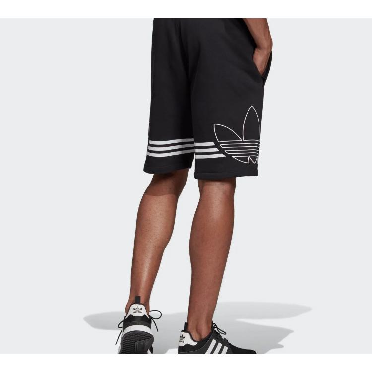 Adidas Originals OUTLINE SHORT Casual Shorts Men's Black Moderate ED4696