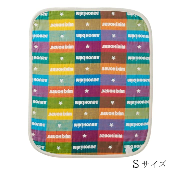 Gauze nap lap made in baby adult S size x 66 [MIKI HOUSE] blanket, blanket, logo, blanket, 6-ply weave, gauze, 100% cotton, Japan, boys, girls,